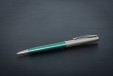 Ручка шариковая Parker Sonnet Sand Blasted Metal&Green Lacquer