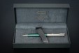 Ручка шариковая Parker Sonnet Sand Blasted Metal&Green Lacquer