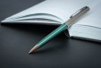Ручка шариковая Parker Sonnet Sand Blasted Metal&Green Lacquer