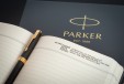 Набор Parker Sonnet Black GT (шариковая ручка + блокнот)