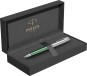 Ручка шариковая Parker Sonnet Sand Blasted Metal&Green Lacquer