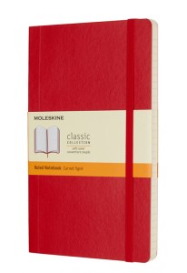 Блокнот Moleskine CLASSIC SOFT Large в красном цвете