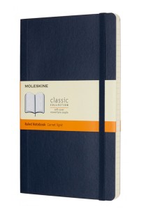 Блокнот Moleskine CLASSIC SOFT Large в синем цвете