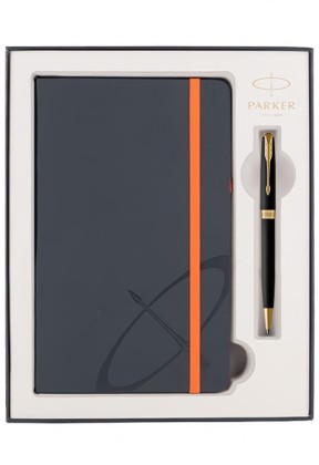 Набор Parker Sonnet Black GT (шариковая ручка + блокнот)